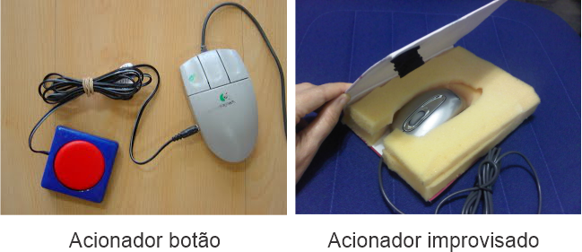 Acionadores improvisados para tecnologia assistiva
